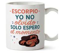 Mugffins Mug Horoscope Scorpion drôle avec phrase - Escorpio - Yo no olvido Solo espero el momento en Espagnol cadeau Scorpion amusant à offrir signes du zodiaque | Zodiaco Humor v1