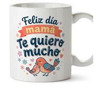 Mugffins mug maman avec texte Feliz día mamá Te quiero mucho en Espagnol | 330 ml 11 oz | Cadeau original fête des mères | papi mami v6