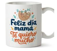 Mugffins mug maman avec texte Feliz día mamá Te quiero mucho en Espagnol | 330 ml 11 oz | Cadeau original fête des mères | papi mami v2