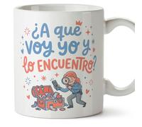 Mugffins mug maman drôle avec texte ¿A que voy yo y lo encuentro? en Espagnol 330 ml/11 oz | cadeau fête des mères | idée originale maman | papi mami v1
