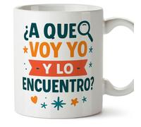 Mugffins mug maman drôle avec texte ¿A que voy yo y lo encuentro? en Espagnol 330 ml/11 oz | cadeau fête des mères | idée originale maman | Papá y mamá v1.2MA