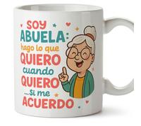 Mugffins mug mamie cadeau mamie Drôle avec phrase | anniversaire Noël | Soy abuela: hago lo que quiero, cuando quiero… si me acuerdo en Espagnol | Abuelitos v1