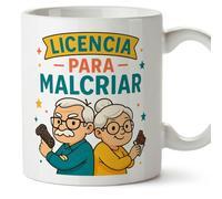 Mugffins mug mamie et papi avec citation | cadeau mamie, cadeau papie Drôle | anniversaire, Noël | Licencia para malcriar en Espagnol | Abuelitos v1