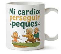 Mugffins mug mamie et papi avec citation | cadeau mamie, cadeau papie Drôle | anniversaire, Noël | Mi cardio: perseguir peques en Espagnol | Abuelitos v2