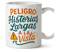Mugffins mug mamie et papi avec citation | cadeau mamie, cadeau papie Drôle | anniversaire, Noël | Peligro: historias largas a la vista en Espagnol | Abuelitos v1