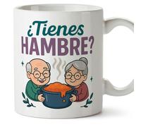 Mugffins mug mamie et papi avec citation | cadeau mamie, cadeau papie Drôle | anniversaire, Noël | ¿Tienes hambre? en Espagnol | Abuelitos v2