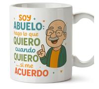 Mugffins mug papi Drôle avec phrase Soy abuelo: hago lo que quiero, cuando quiero… si me acuerdo en Espagnol | tasse grand-père cadeau anniversaire Noël | Abuelitos v1