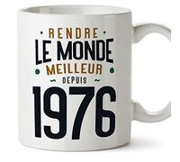 Mugffins Mug/Tasse Joyeux 1976 Anniversaire - Rendre le Monde Meilleur - Cadeau Original pour Homme et Femme