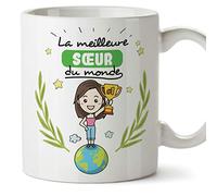 Mugffins Soeur Mug/Tasse - La Meilleure Sœur du Monde - Tasse Originale/Cadeau Anniversaire. Céramique 350 ML