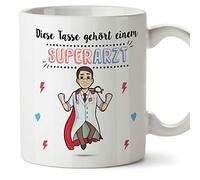 Mugffins (Tasse en Allemand) Tasse de Docteur/Tasse/Tasse Tasse de café Belle et drôle - Cette Tasse Appartient à Un Docteur Superbe - Céramique 350 ML