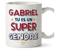 Mugffins Tasses Personnalisables pour BEAU-FILS/GENDRE - En Français - Cadeau Personalisé- Tu es Super - 11 oz / 330 ml