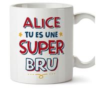 Mugffins Tasses Personnalisables pour BELLE-FILLE/BRU - En Français - Cadeau Personalisé- Tu es Super - 11 oz / 330 ml