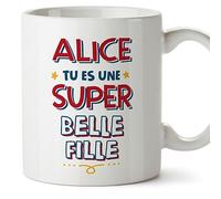 Mugffins Tasses Personnalisables pour BELLE-FILLE/BRU - En Français - Cadeau Personalisé- Tu es Super - 11 oz / 330 ml