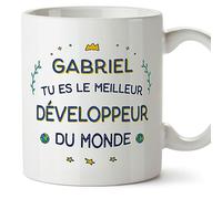 Mugffins Tasses Personnalisables pour DÉVELOPPEUR homme - En Français - Cadeau Personalisé- Meilleur du Monde - 11 oz / 330 ml