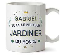 Mugffins Tasses Personnalisables pour JARDINIER homme - En Français - Cadeau Personalisé- Meilleur du Monde - 11 oz / 330 ml