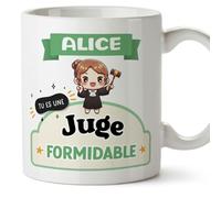 Mugffins Tasses Personnalisables pour JUGE femme - En Français - Cadeau Personalisé- Tu es formidable - Kawaii - 11 oz / 330 ml