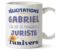 Mugffins Tasses Personnalisables pour JURISTE homme - En Français - Cadeau Personalisé- Meilleur de l'univers - 11 oz / 330 ml