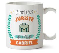 Mugffins Tasses Personnalisables pour JURISTE homme - En Français - Cadeau Personalisé- Meilleur du monde - Avec dessin - 11 oz / 330 ml