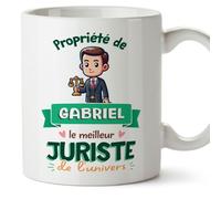 Mugffins Tasses Personnalisables pour JURISTE homme - En Français - Cadeau Personalisé- Propriété de - 11 oz / 330 ml