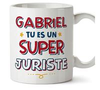 Mugffins Tasses Personnalisables pour JURISTE homme - En Français - Cadeau Personalisé- Tu es Super - 11 oz / 330 ml