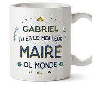 Mugffins Tasses Personnalisables pour MAIRE homme - En Français - Cadeau Personalisé- Meilleur du Monde - 11 oz / 330 ml