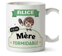 Mugffins Tasses Personnalisables pour MÈRE/MAMAN - En Français - Cadeau Personalisé- Tu es formidable - Kawaii - 11 oz / 330 ml
