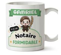 Mugffins Tasses Personnalisables pour NOTAIRE homme - En Français - Cadeau Personalisé- Tu es formidable - Kawaii - 11 oz / 330 ml