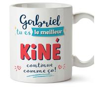 Mugffins Tasses Personnalisables pour PHYSIOTHÉRAPEUTE homme - En Français - Cadeau Personalisé- Continue comme ça! - 11 oz / 330 ml