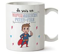 Mugffins Tasses pour ARRIÈRE-PETIT-FILS - En Français - Cadeau original pour ARRIÈRE-PETIT-FILS - Super Famille - 11 oz / 330 ml
