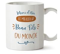 Mugffins Tasses pour BEAU FILS - En Français - Cadeau original pour BEAU FILS - MERCI MEILLEURE FAMILLE - 11 oz