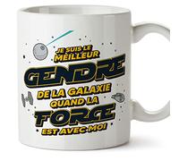 Mugffins Tasses pour BEAU-FILS/GENDRE - En Français - Cadeau original pour BEAU-FILS - Meilleur de Galaxie Quand Force Avec Moi - 11 oz / 330 ml
