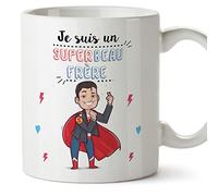 Mugffins Tasses pour BEAU-FRÈRE - En Français - Cadeau original pour BEAU-FRÈRE - Super Famille - 11 oz / 330 ml