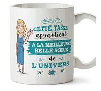 Mugffins Tasses pour BELLE-SŒUR - En Français - Cadeau original pour BELLE-SŒUR - Meilleure Famille de l'univers - 11 oz / 330 ml