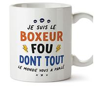 Mugffins Tasses pour BOXEUR - En Français - Cadeau original pour BOXEUR homme - Tout le monde vous a parlé - 11 oz / 330 ml