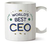 Mugffins Tasses pour CEO - En Anglais - Cadeau original pour CEO - World's Best - 11 oz / 330 ml