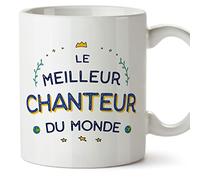 Mugffins Tasses pour CHANTEUR - En Français - Cadeau original pour CHANTEUR homme - Meilleur du Monde - 11 oz / 330 ml