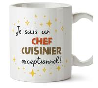 Mugffins Tasses pour CHEF CUISINIER - En Français - Cadeau original homme - Je suis exceptionnel! - 11 oz / 330 ml