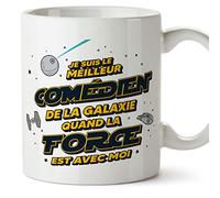 Mugffins Tasses pour COMÉDIEN - En Français - Cadeau original pour COMÉDIEN homme - Meilleur de Galaxie Quand Force Avec Moi - 11 oz / 330 ml