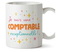 Mugffins Tasses pour COMPTABLE - En Français - Cadeau original femme - Je suis exceptionnel! - 11 oz / 330 ml