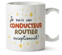 Mugffins Tasses pour CONDUCTEUR ROUTIER - En Français - Cadeau original homme - Je suis exceptionnel! - 11 oz / 330 ml
