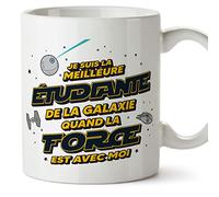 Mugffins Tasses pour ÉTUDIANTE - En Français - Cadeau original pour ÉTUDIANTE femme - Meilleur de Galaxie Quand Force Avec Moi - 11 oz / 330 ml