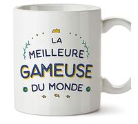 Mugffins Tasses pour GAMEUSE - En Français - Cadeau original pour GAMEUSE femme - Meilleur du Monde - 11 oz / 330 ml