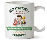 Mugffins Tasses pour GASTRO-ENTÉROLOGUE - En Français - Cadeau original homme - Meilleur Univers Trophée - 11 oz / 330 ml