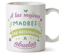 Mugffins Tasses pour GRAND-MÈRE/MAMIE - En Espagnol - Cadeau original - Mejores Madares Ascienden Abuelas - 11 oz / 330 ml