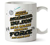 Mugffins Tasses pour INGÉNIEUR DU SON - En Français - Cadeau original pour INGÉNIEUR DU SON homme - Meilleur de Galaxie Quand Force Avec Moi - 11 oz / 330 ml
