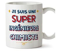 Mugffins Tasses pour INGÉNIEURE CHIMISTE - En Français - Cadeau original femme - Je suis Super - 11 oz / 330 ml