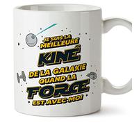 Mugffins Tasses pour KINÉ - En Français - Cadeau original pour KINÉ femme - Meilleur de Galaxie Quand Force Avec Moi - 11 oz / 330 ml