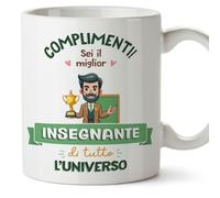 Mugffins Tasses pour MAÎTRE - En Italien - Cadeau original homme - Miglior Universo Trofeo - 11 oz / 330 ml