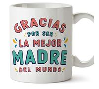 Mugffins Tasses pour MÈRE/MAMAN - En Espagnol - Cadeau original fete des MÈRES - Gracias por ser el mejor - 11 oz / 330 ml - cadeau original