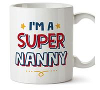 Mugffins Tasses pour NOUNOU - En Anglais - Cadeau original - I'm Super - 11 oz / 330 ml